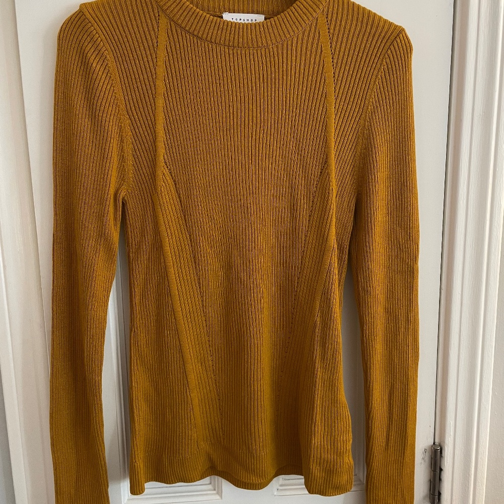 Topshop Ribbed Pullover Sweater